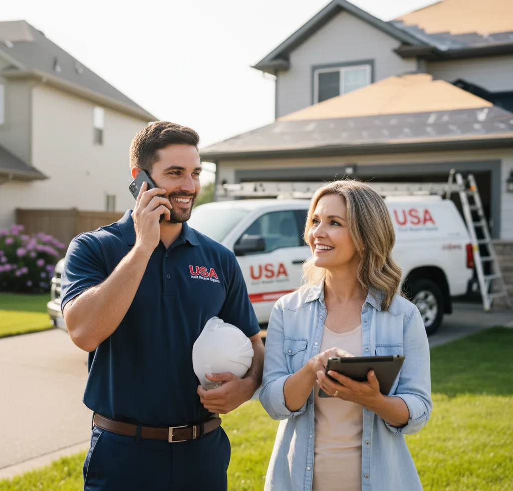 USA Roof Repair Experts customer support in Stoughton